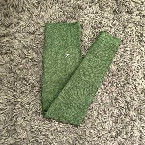 Gymshark Adapt Animal Seamless Leggings | Iguana Green